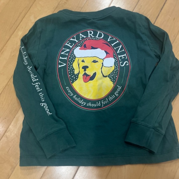 Vineyard Vines Other - Kids Green Vineyard Vines Long Sleeve Christmas Shirt